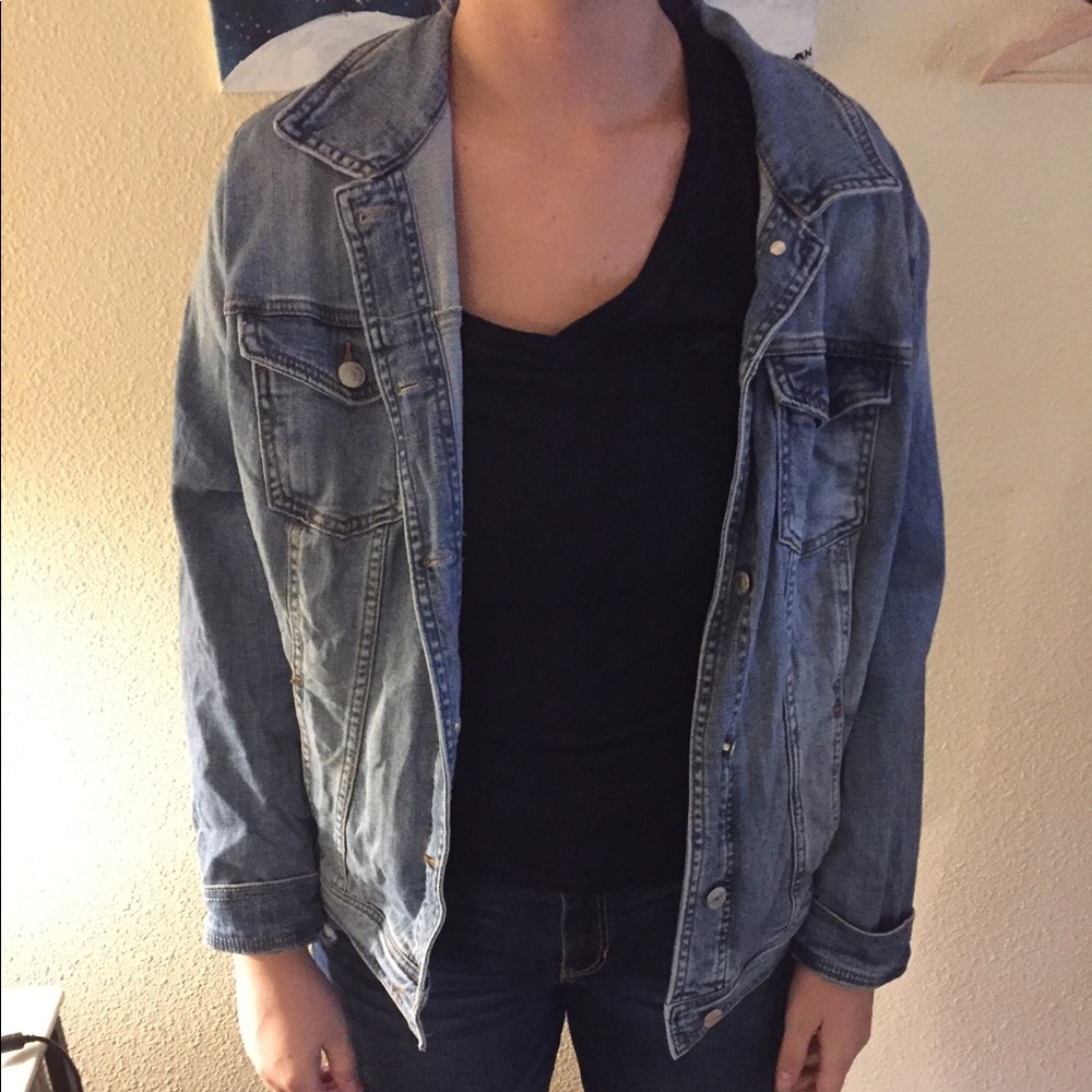 Oversized denim jacket